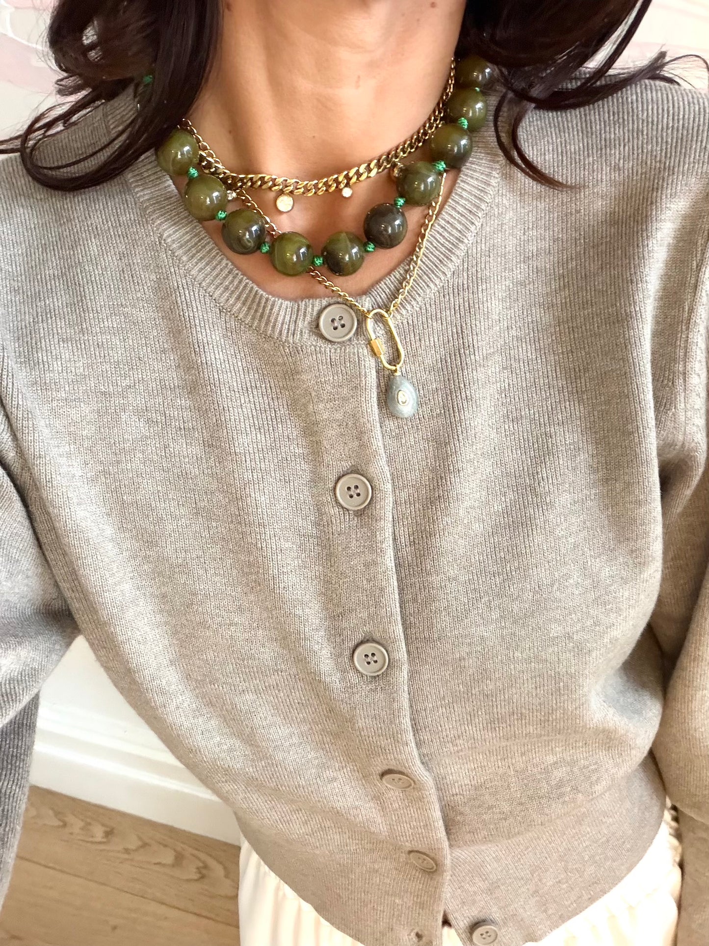 Green Bead Necklace