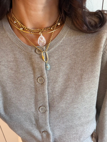 Canyon Clear Cuff Necklace