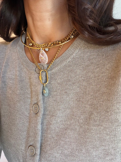 Canyon Clear Cuff Necklace