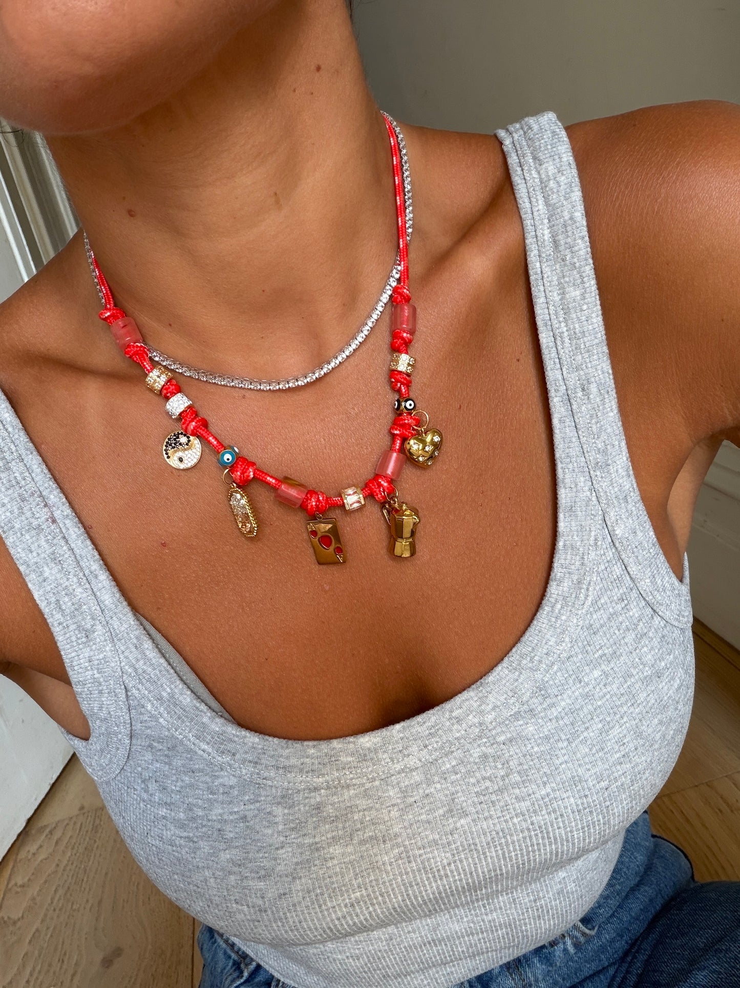 Sirena Paracord Charm Necklace