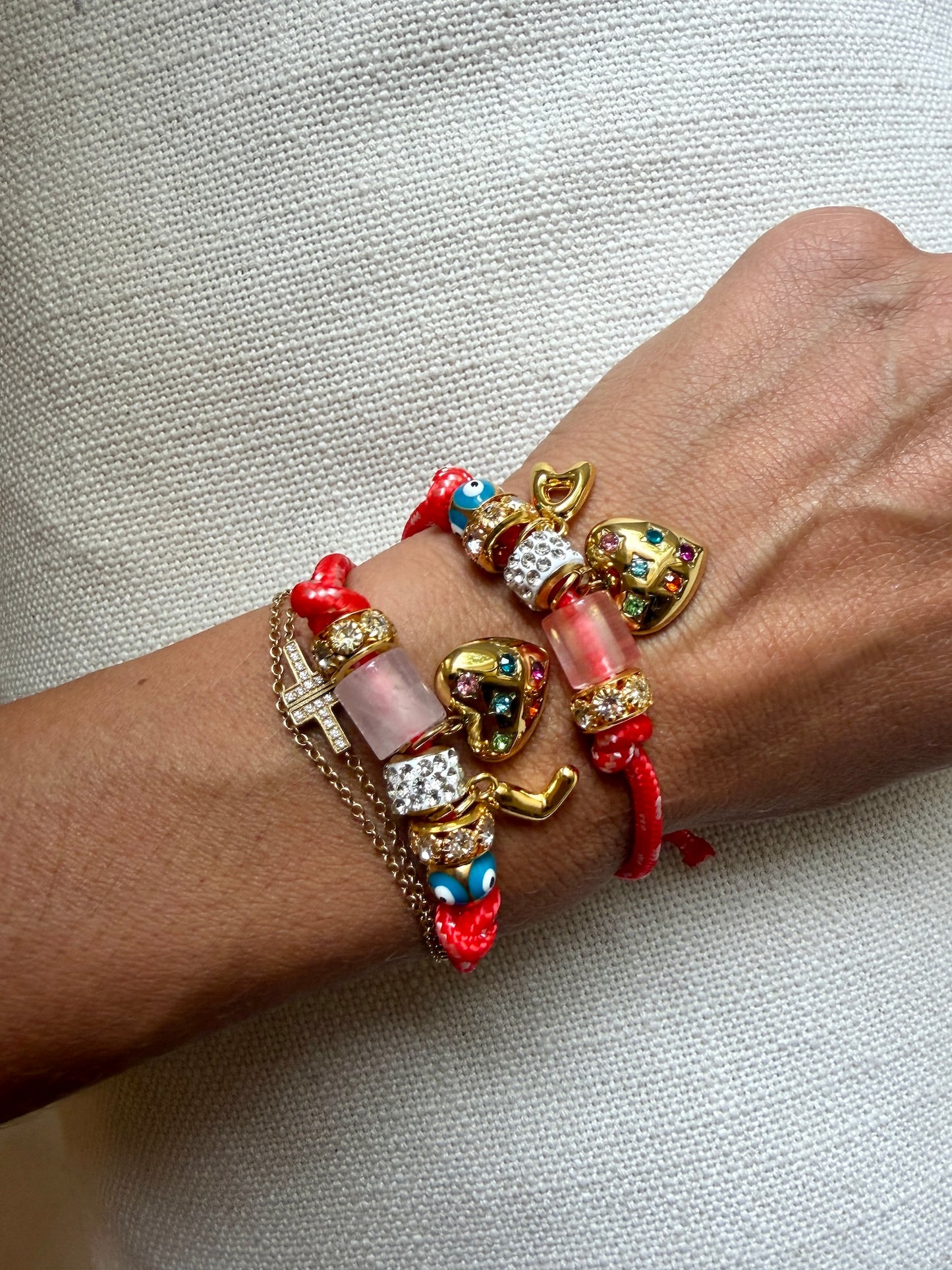 Custom Bubble Initial Paracord Bracelet