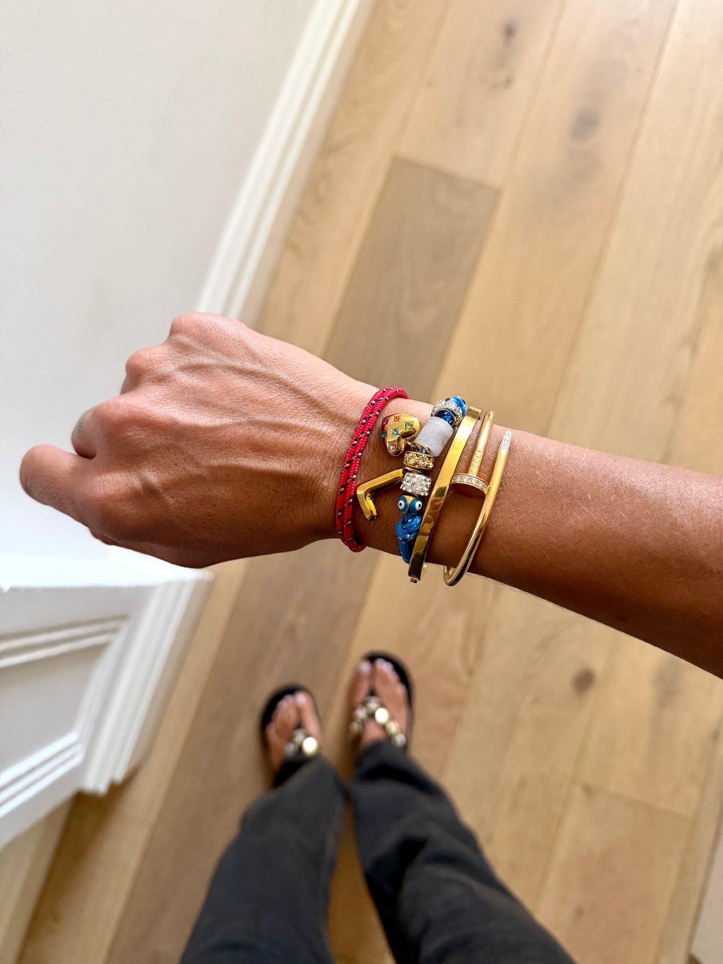 Custom Bubble Initial Paracord Bracelet