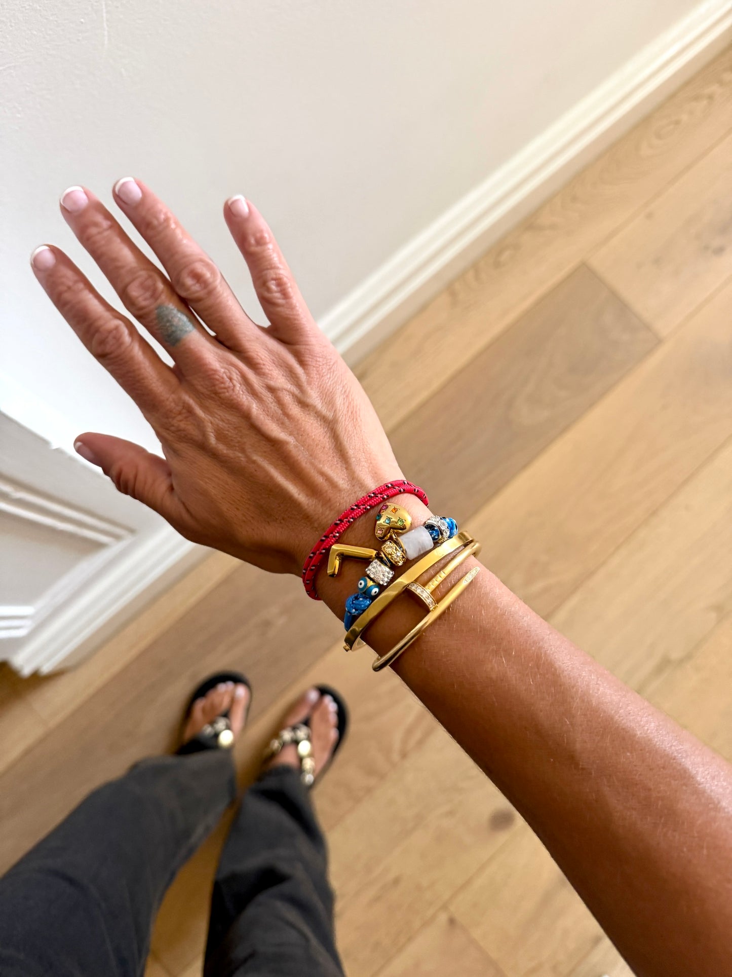 Custom Bubble Initial Paracord Bracelet