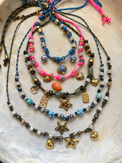 Sunwashed Charm Paracord Necklace