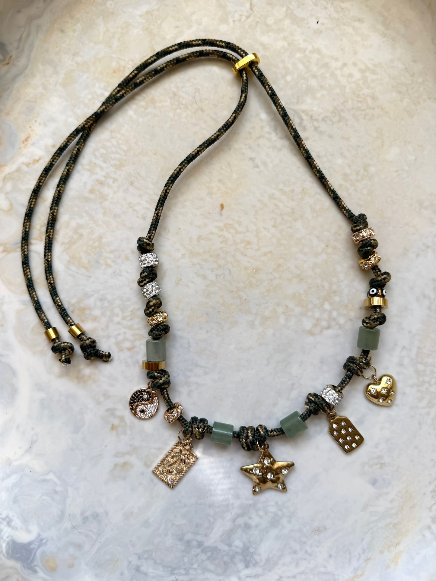 Tropic Glow Charm Paracord Necklace