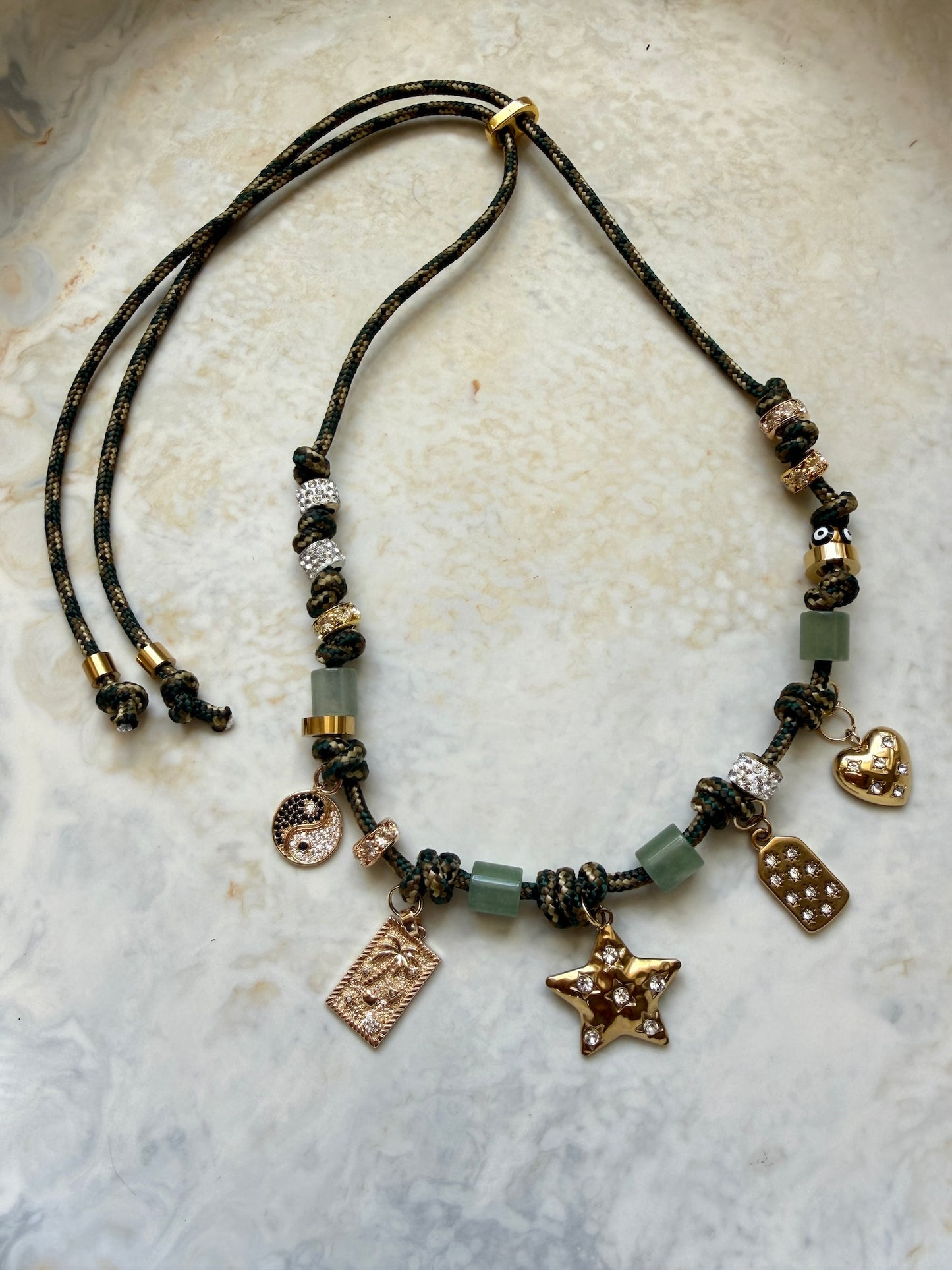 Tropic Glow Charm Paracord Necklace