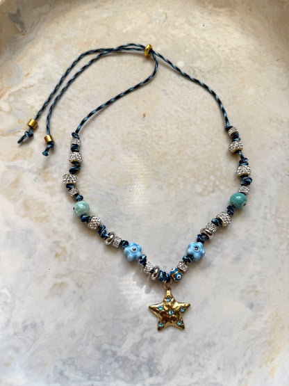 Sunwashed Charm Paracord Necklace