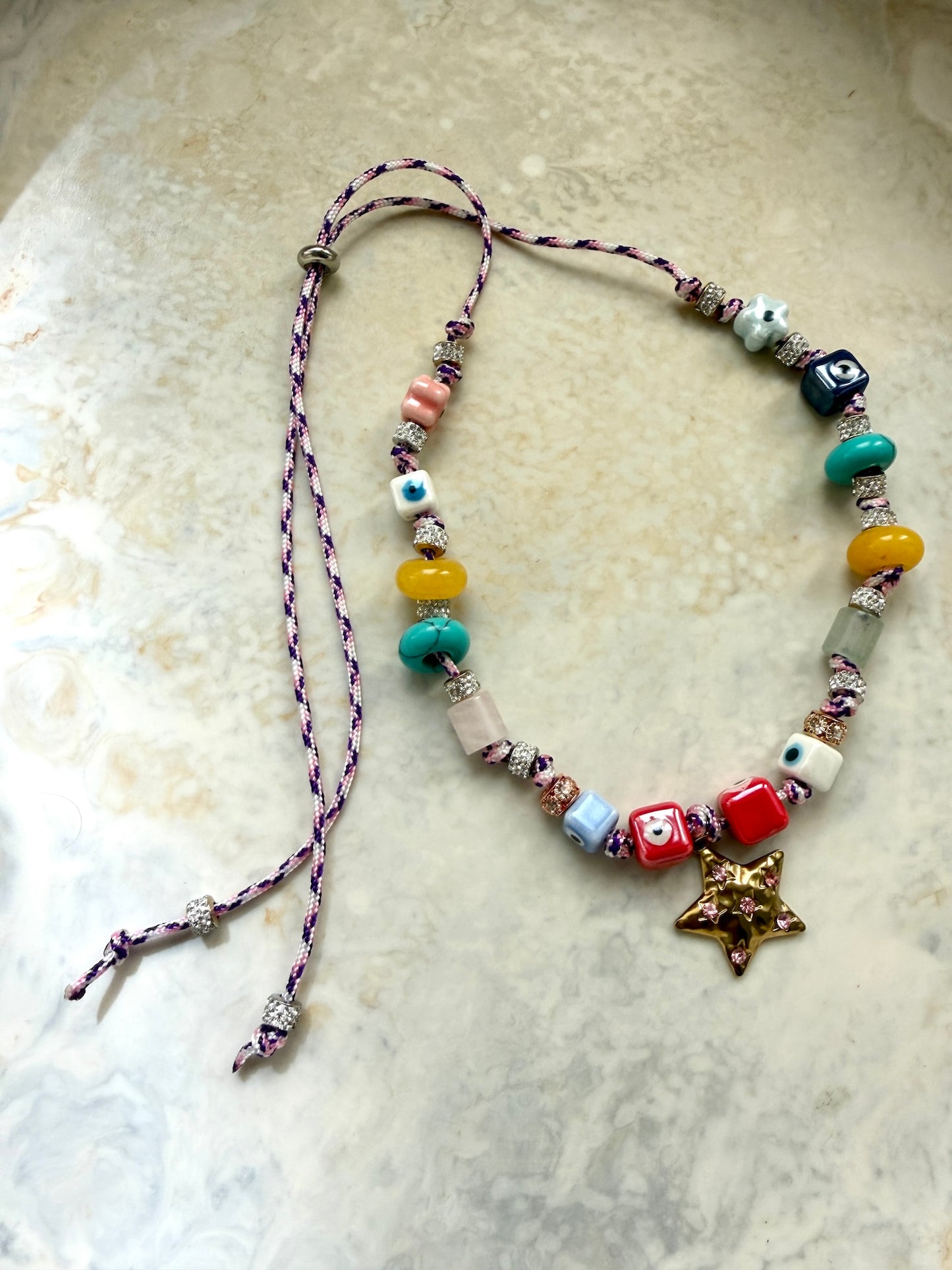 Shell Glow Paracord Necklace