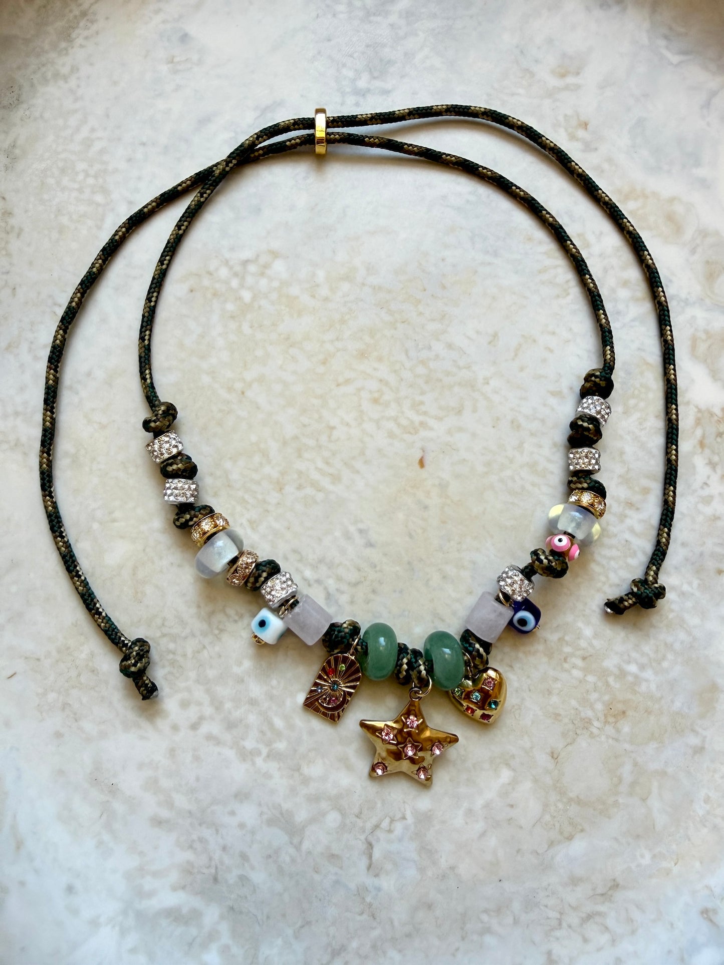 Aroha Paracord Charm Necklace