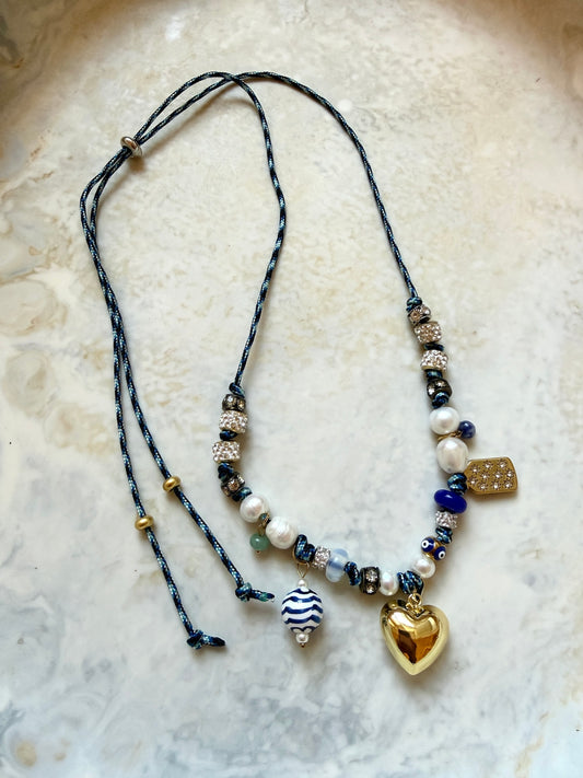 Moonlit Paracord Charm Necklace