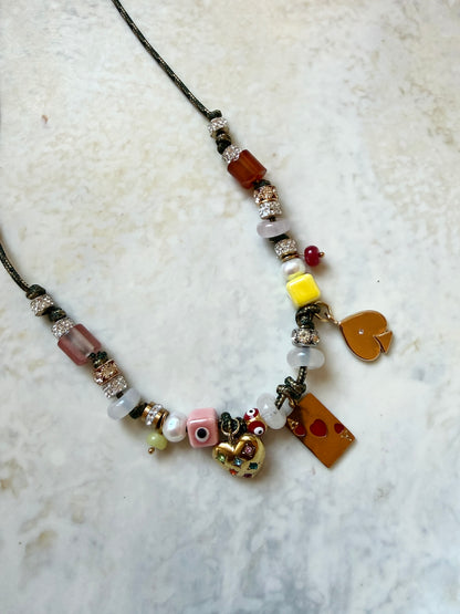 Juniper Paracord Charm Necklace