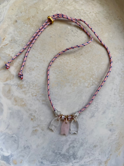 Wave Paracord Charm Necklace