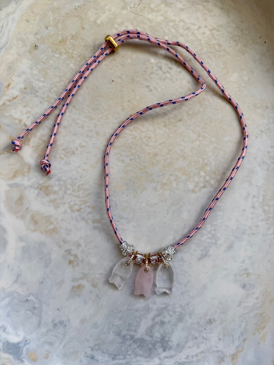 Wave Paracord Charm Necklace