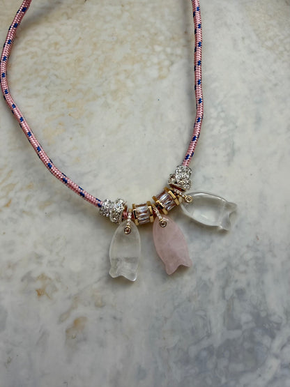 Wave Paracord Charm Necklace