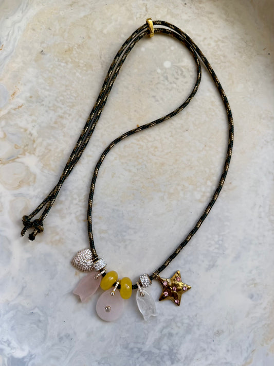 Hazel Paracord Charm Necklace