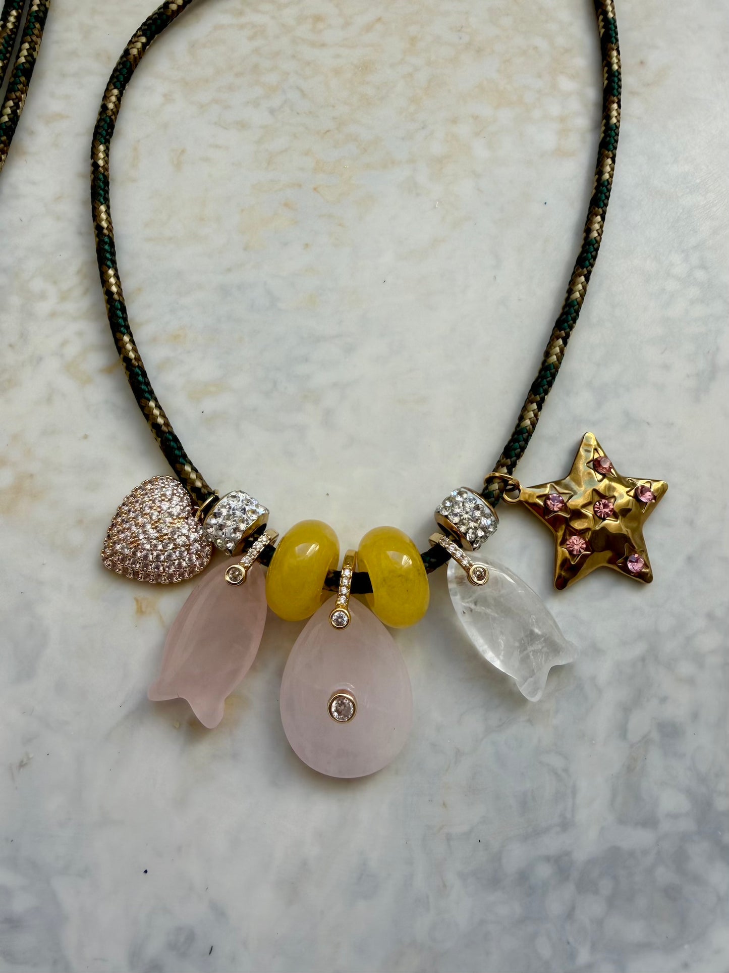 Hazel Paracord Charm Necklace