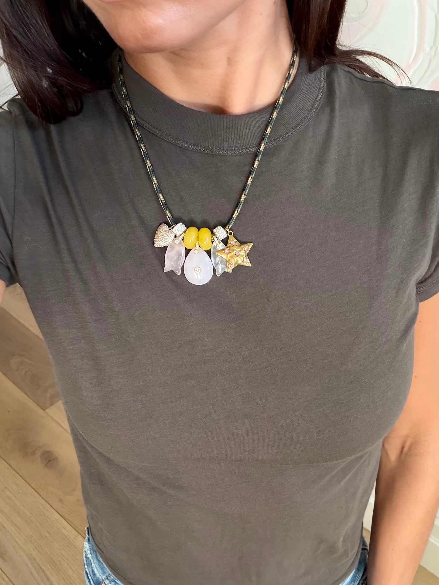 Hazel Paracord Charm Necklace