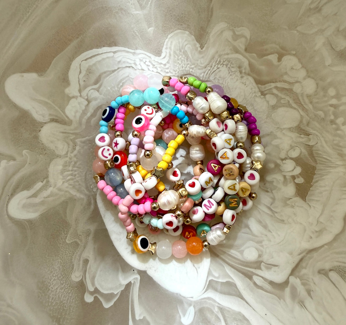 The Mama Beaded Bracelet