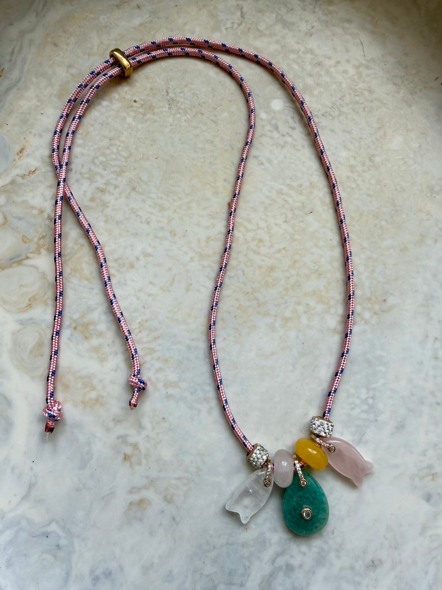 Lagoon Paracord Charm Necklace