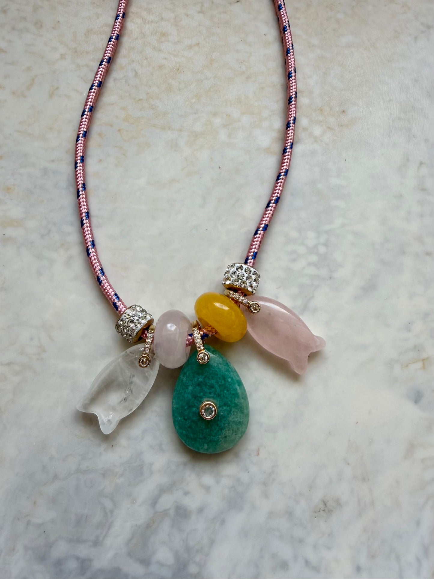Lagoon Paracord Charm Necklace