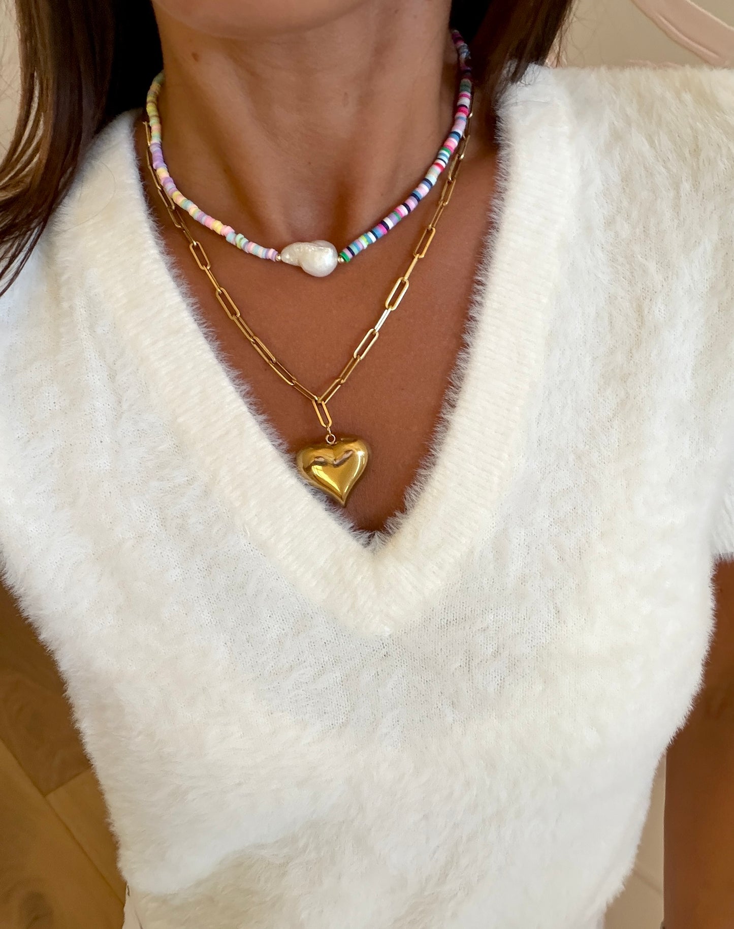Tidepool Rainbow Pearl Necklace