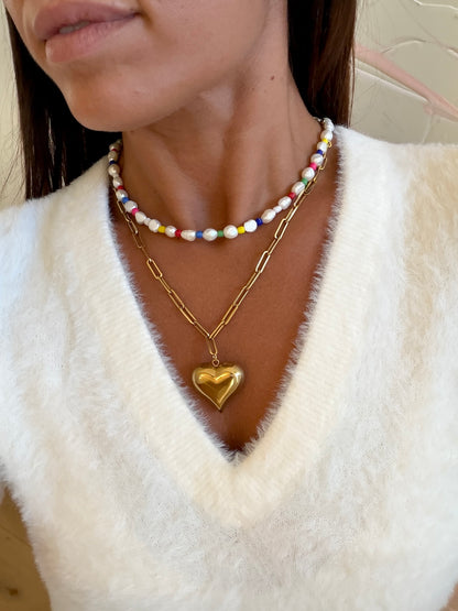 Treasure Rainbow Pearl Necklace