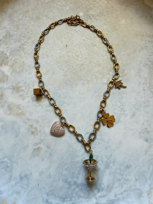 Dirty Martini Charm Necklace