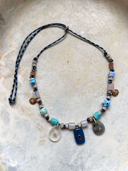 Selene Paracord Charm Necklace