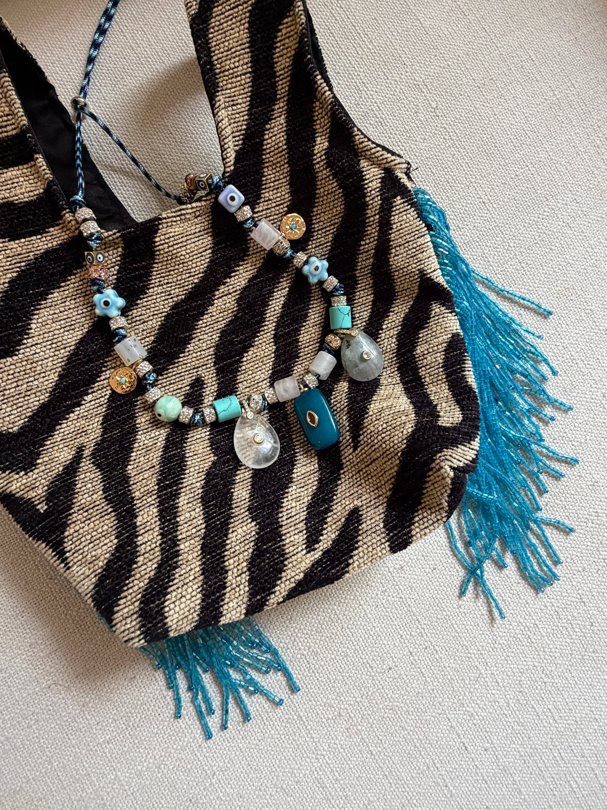 Selene Paracord Charm Necklace