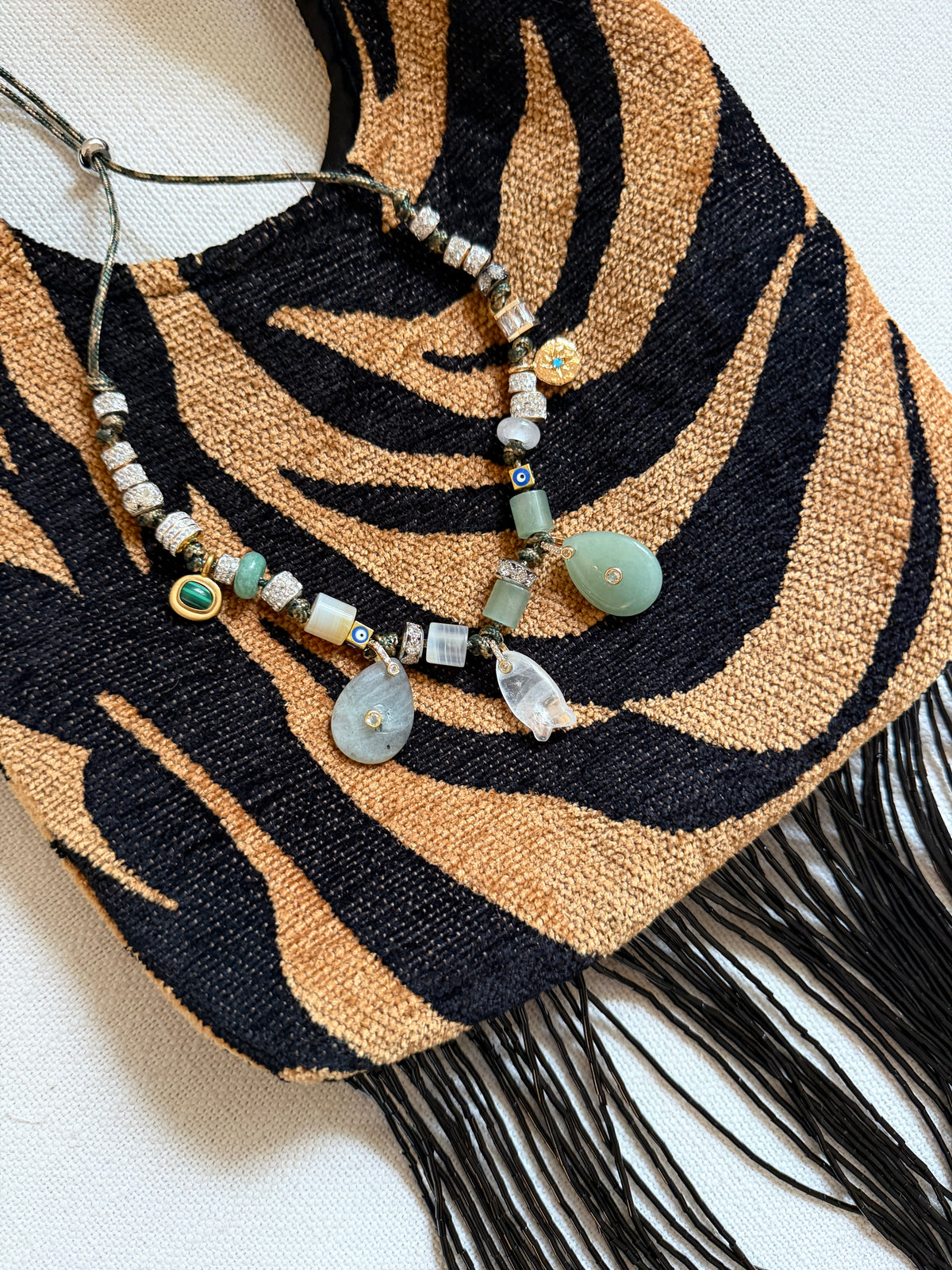 Quartz Paracord Charm Necklace
