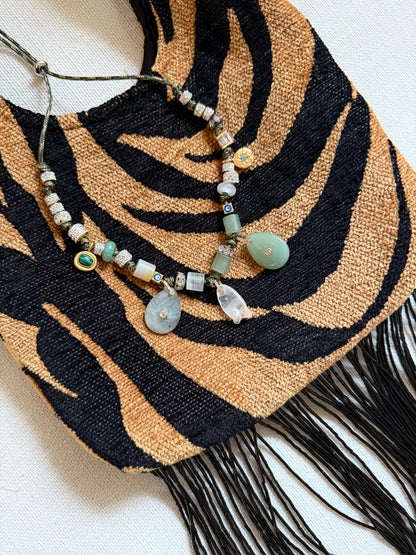 Quartz Paracord Charm Necklace