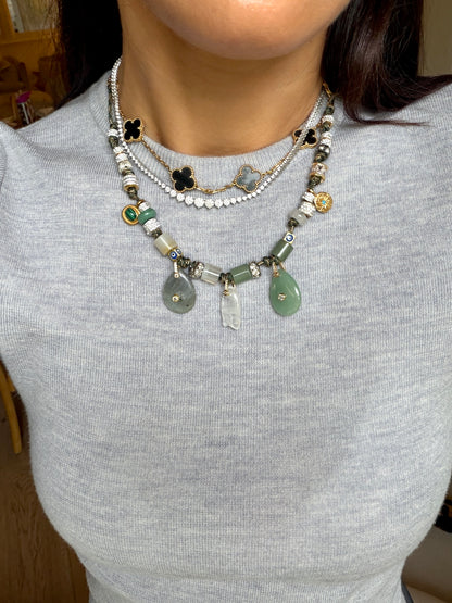 Quartz Paracord Charm Necklace