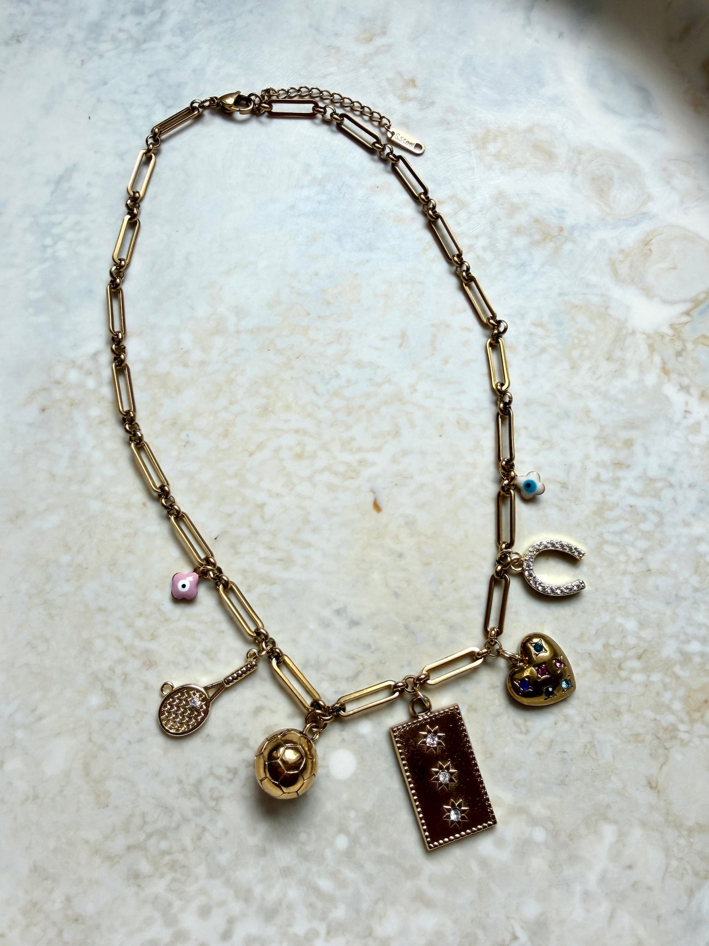 Amulet charm necklace