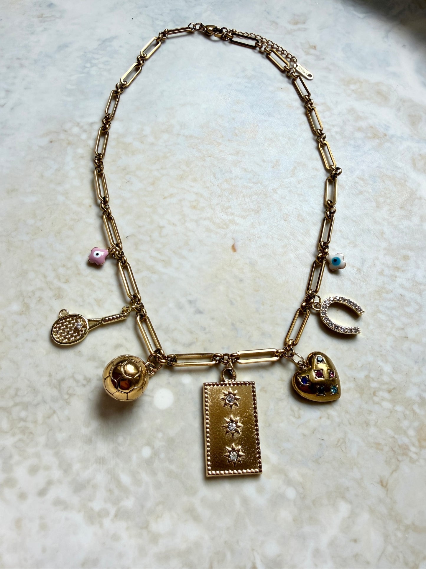 Amulet charm necklace