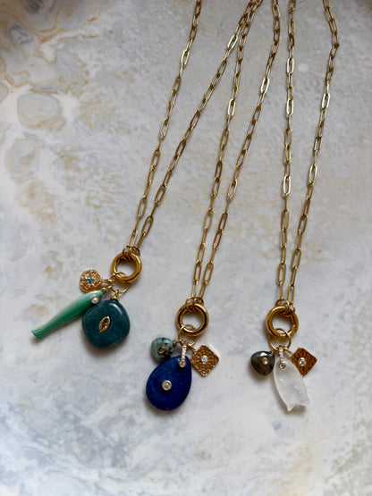 Coastal Glow Charm Necklace