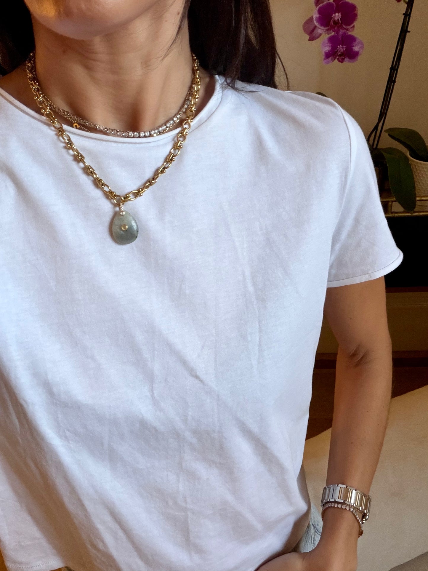 Horizon Stone Necklace