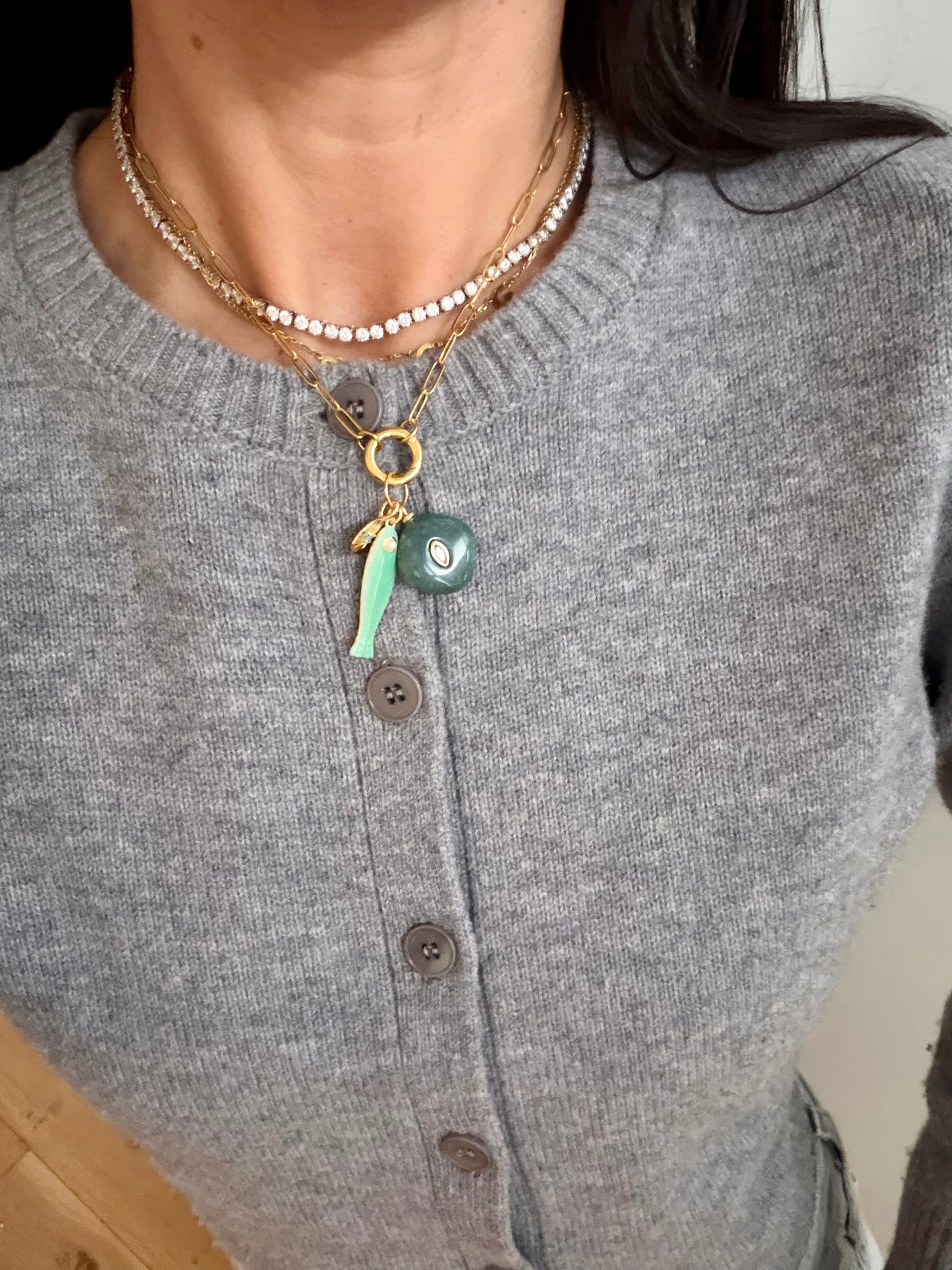 Coastal Glow Charm Necklace