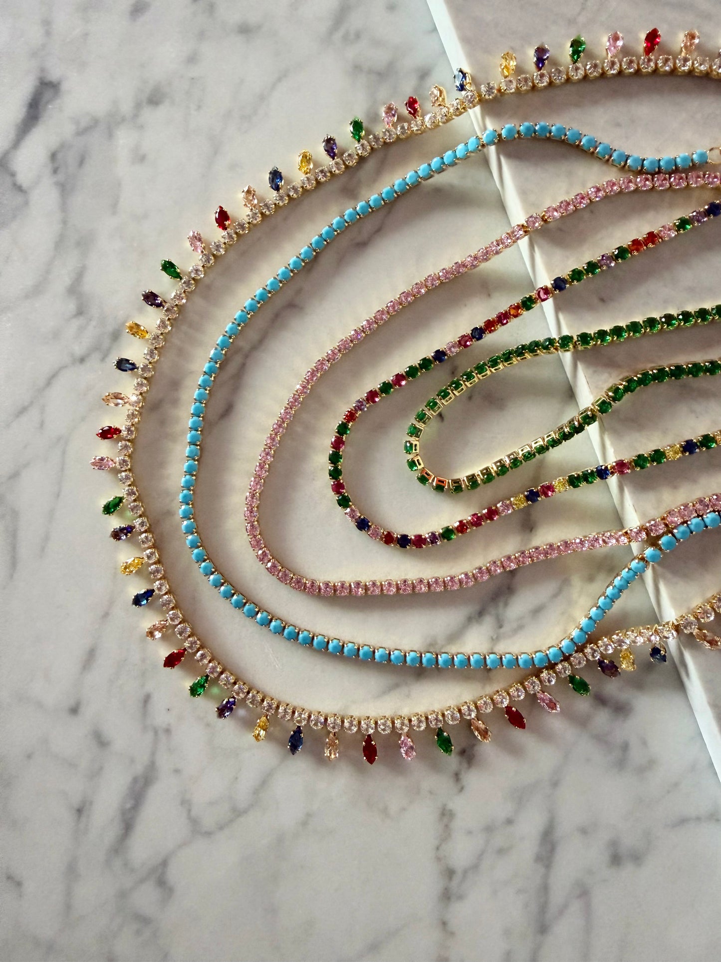 Ibiza Sundown Tennis Necklace