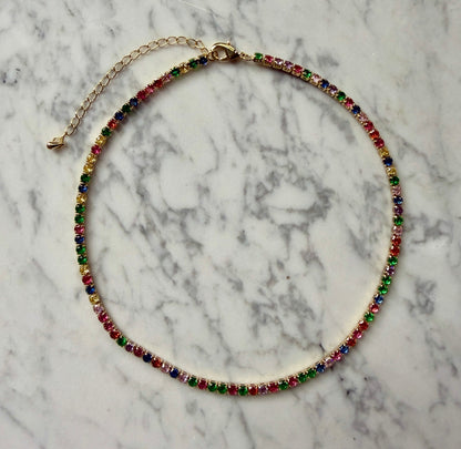 Ibiza Sundown Tennis Necklace