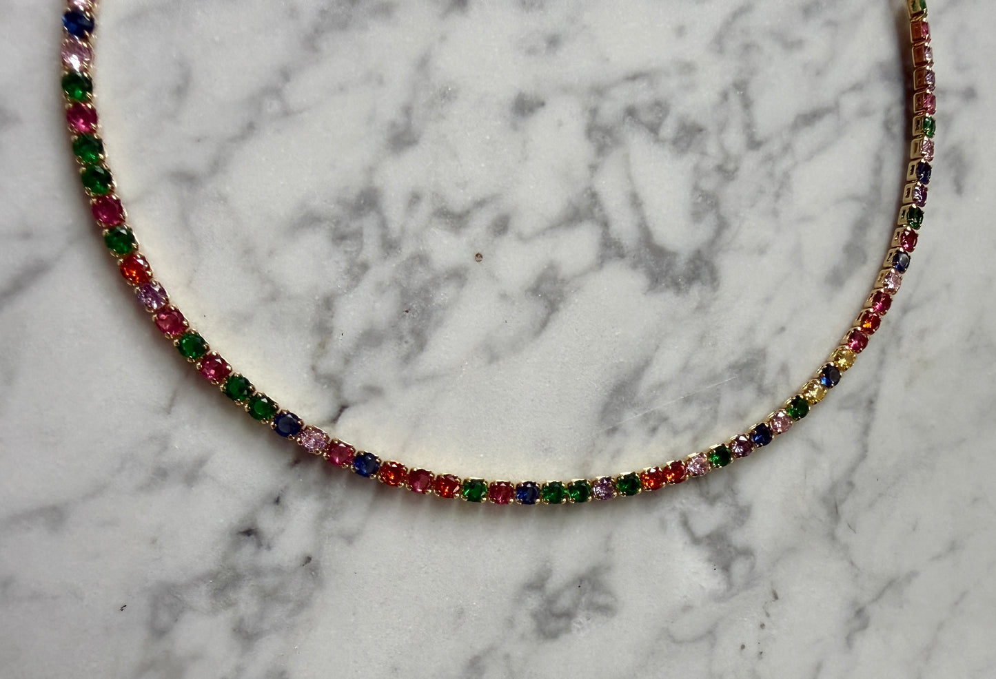 Ibiza Sundown Tennis Necklace
