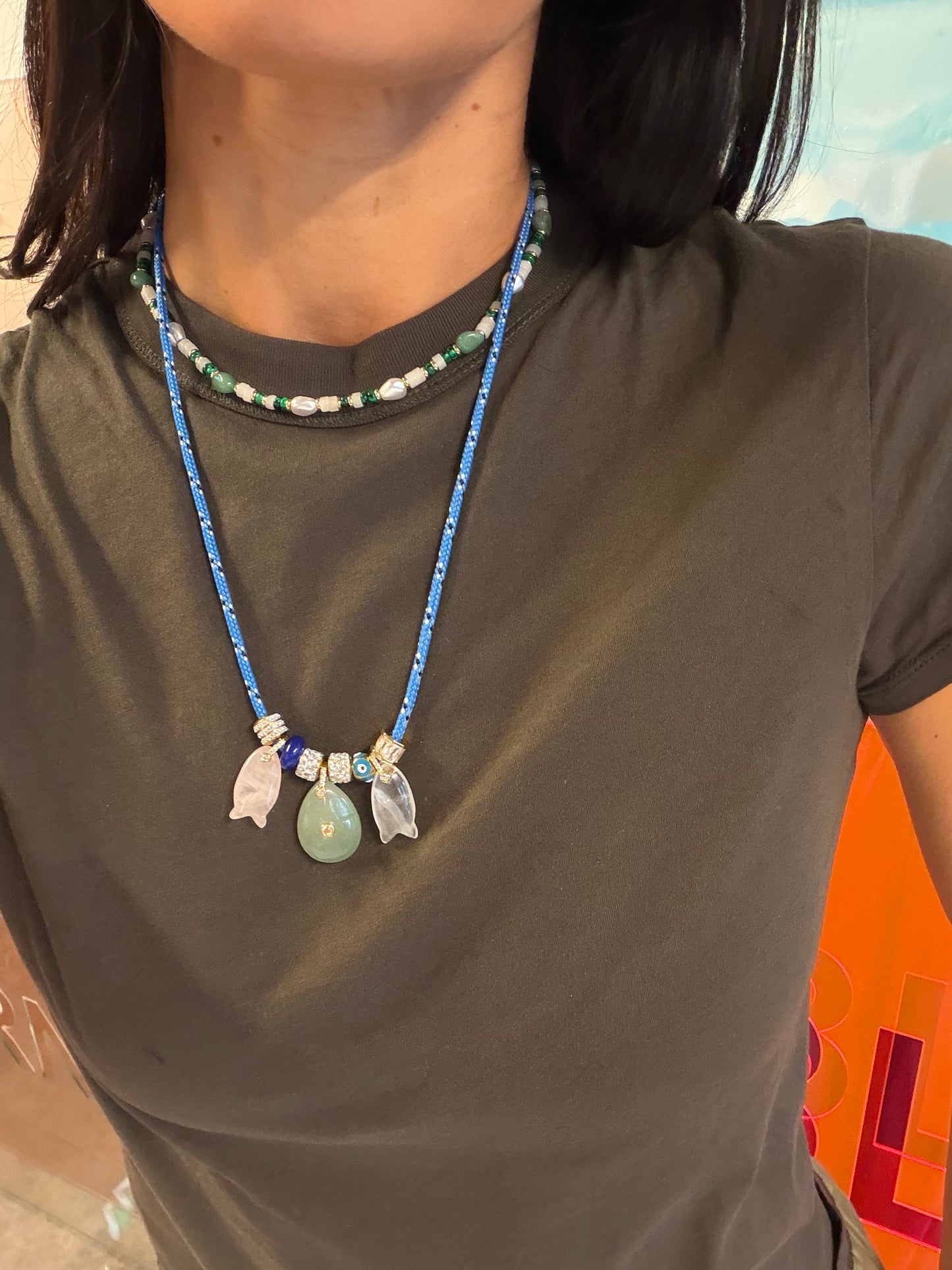 Liora Paracord Charm Necklace