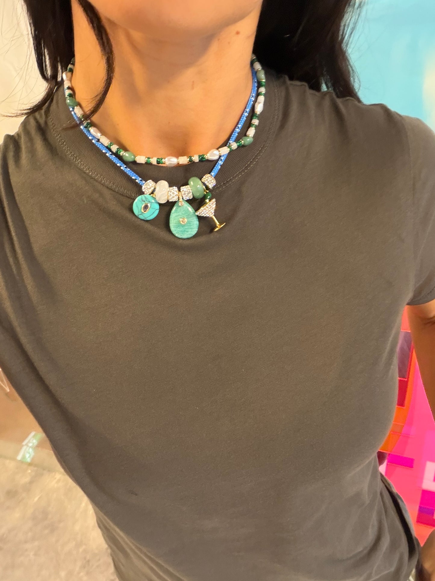 Riviera Paracord Charm Necklace