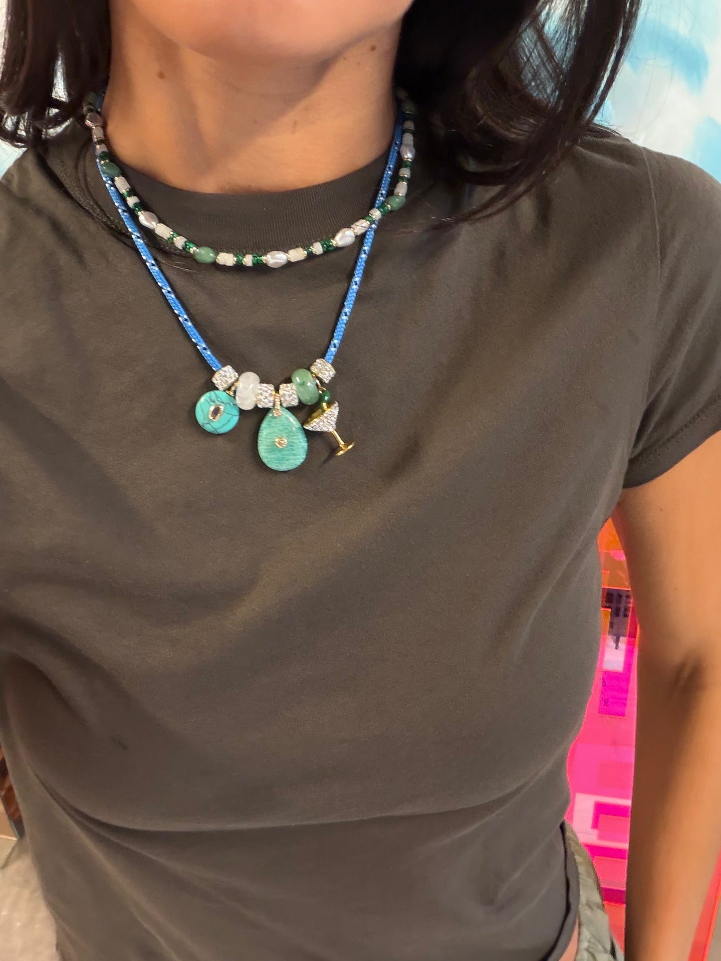 Riviera Paracord Charm Necklace