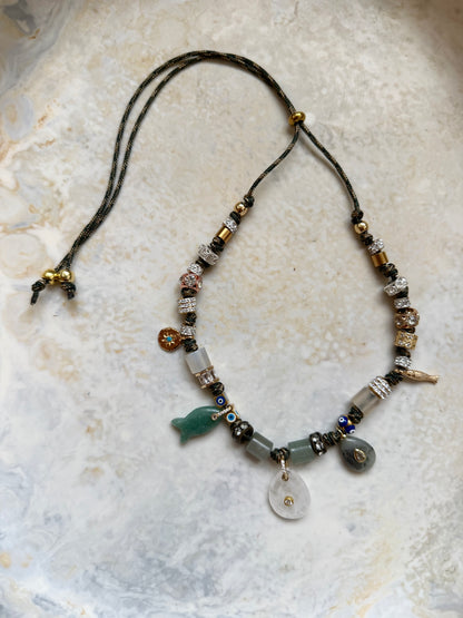 Isadora Paracord Charm Necklace
