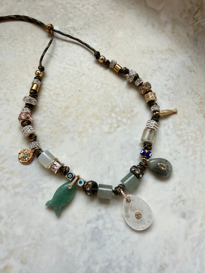 Isadora Paracord Charm Necklace