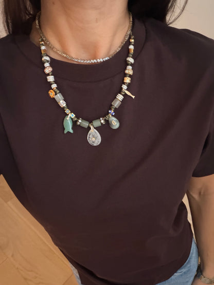 Isadora Paracord Charm Necklace