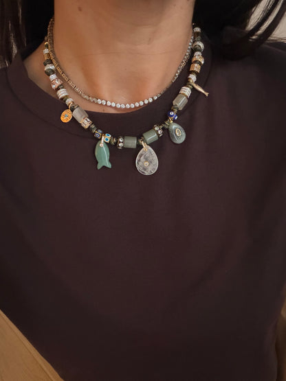 Isadora Paracord Charm Necklace