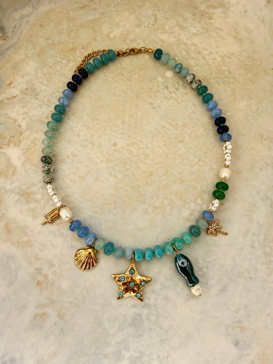 Saffron Charm Necklace