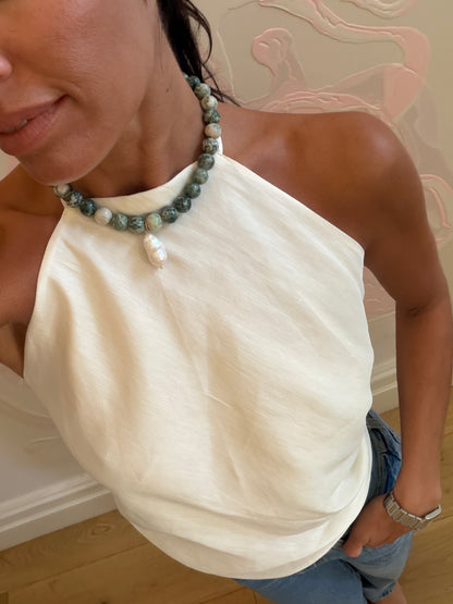 Sunbaked Pearl Necklace