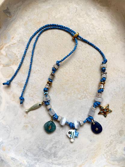 Barefoot Bliss Paracord Charm Necklace
